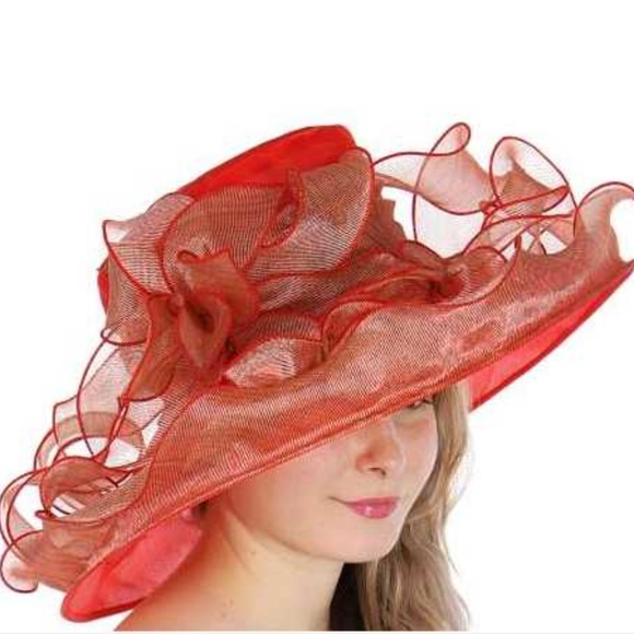 Metallic bow large dress hat Large fancy dress hat
